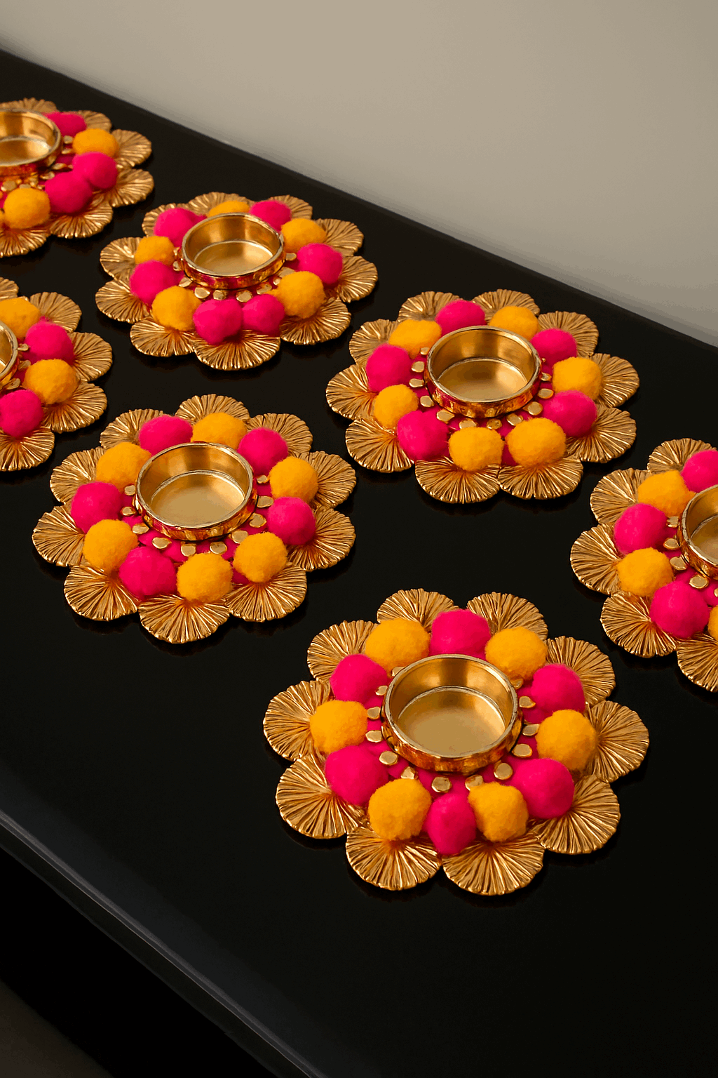 Regal Radiance Tealight Mat - Set of 8