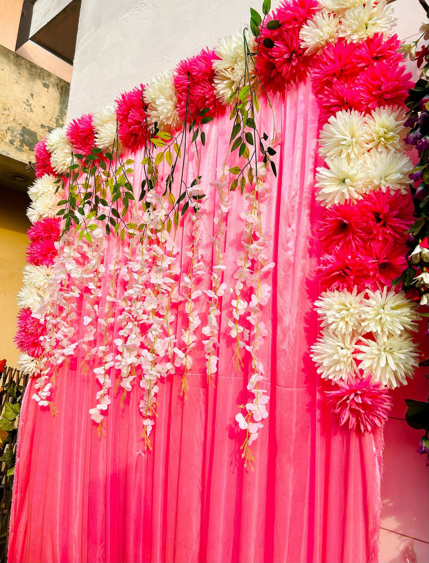Craft Decor Daisy Panel Backdrop Curtain