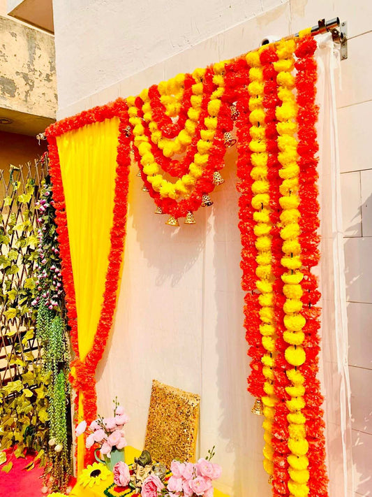 Craft Decor Festive Marigold Backdrop