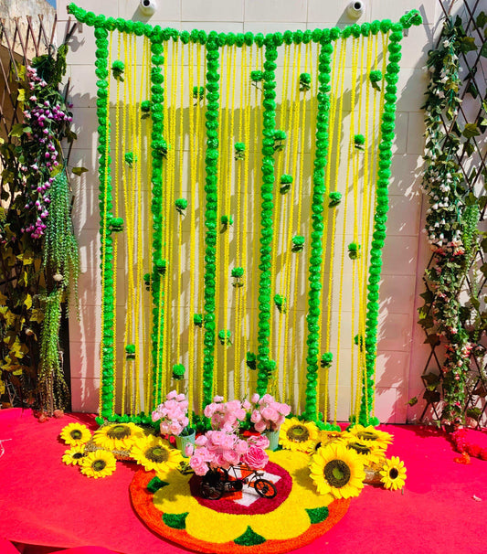 Craft Decor Marigold Backdrop