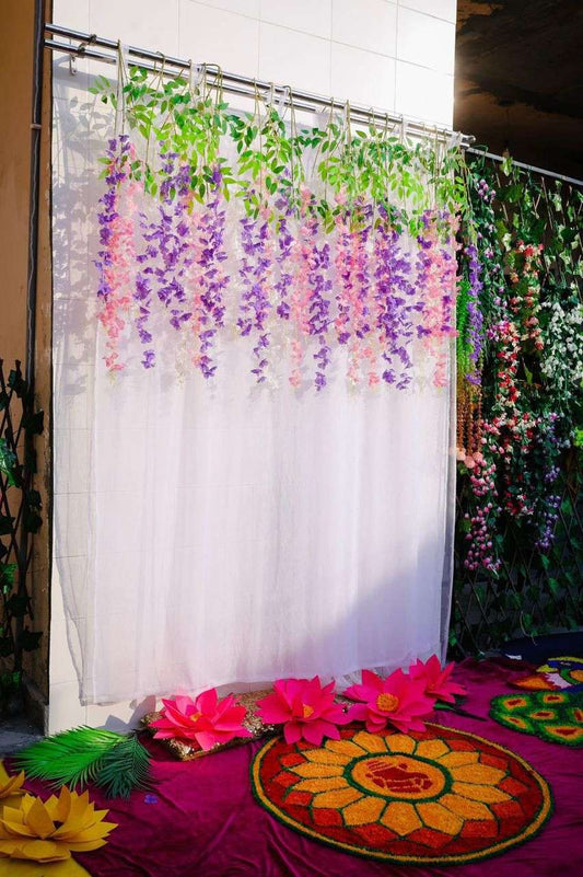 Craft Decor Flower Hanger Curtain