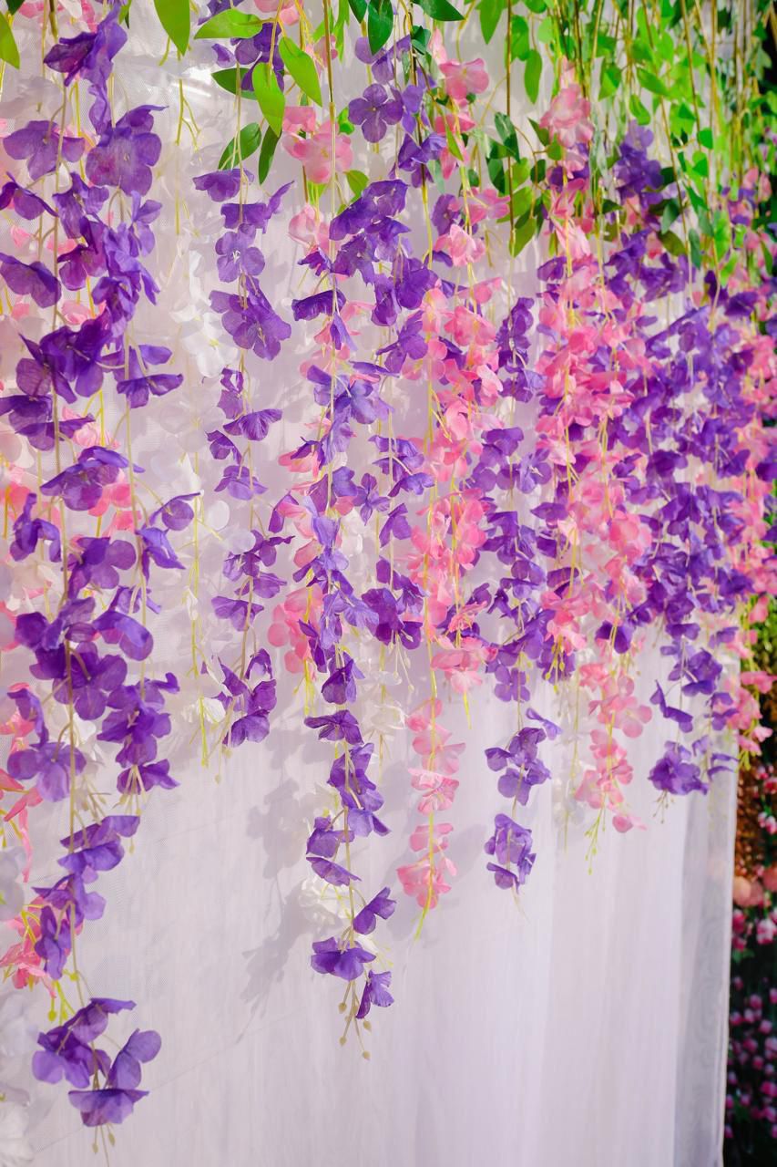 Flower Hanger Curtain by Craft Decor