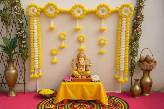 Marigold Ring Backdrop by Craft Decor