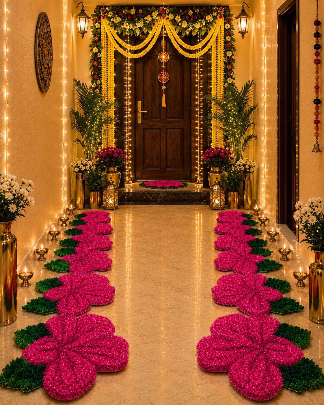 3D Flower Staircase Mats by Craft Decor | Set of 8