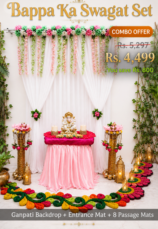 Bappa Ka Swagat Set – Grand Mandap Edition | Craft Decor