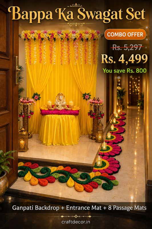 Bappa Ka Swagat Set – Grand Mandap Edition | Craft Decor