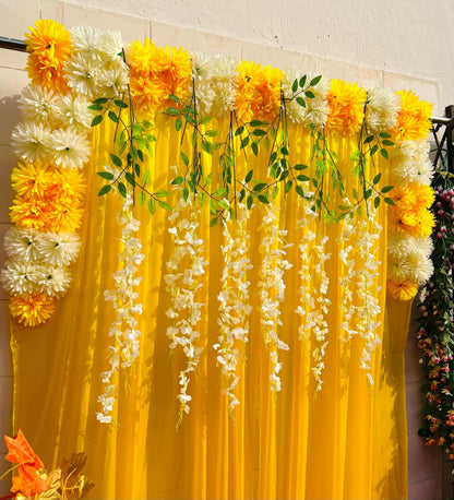 Craft Decor Daisy Panel Backdrop Curtain