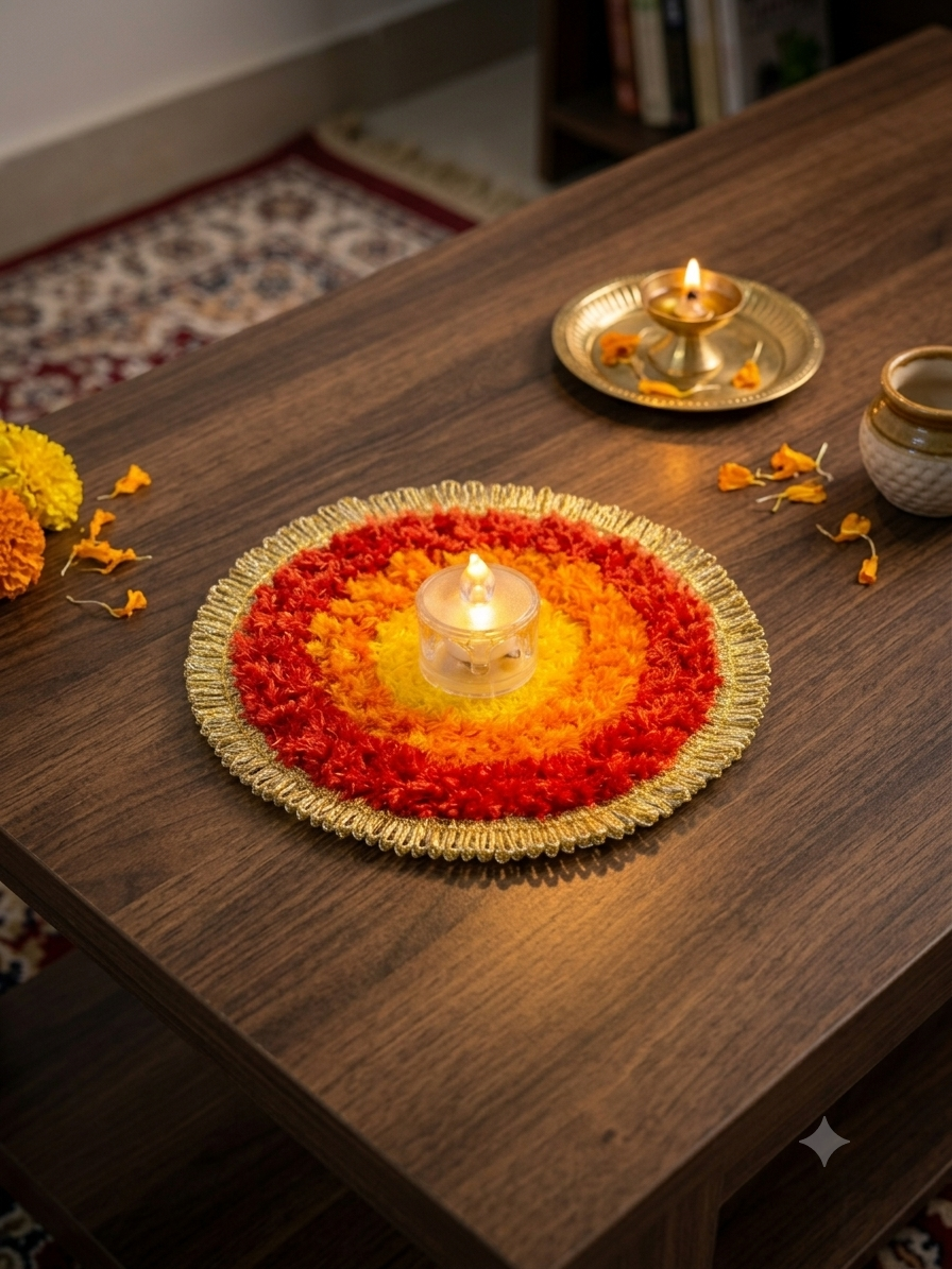 Gajraj Shringar – Elephant Rangoli Décor Set | 6 Pieces | Craft Decor