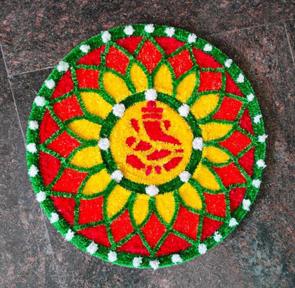 Craft Decor Fur Yarn Rangoli Mats
