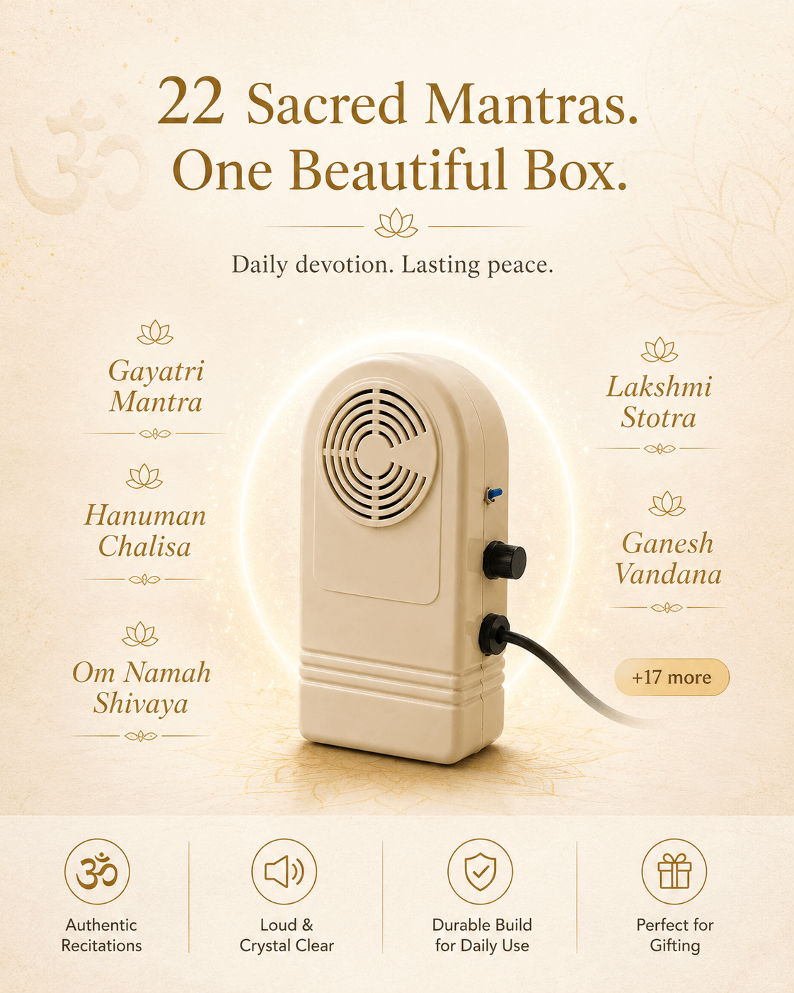 Mantra Chanting Box by Craft Decor | 22 in 1