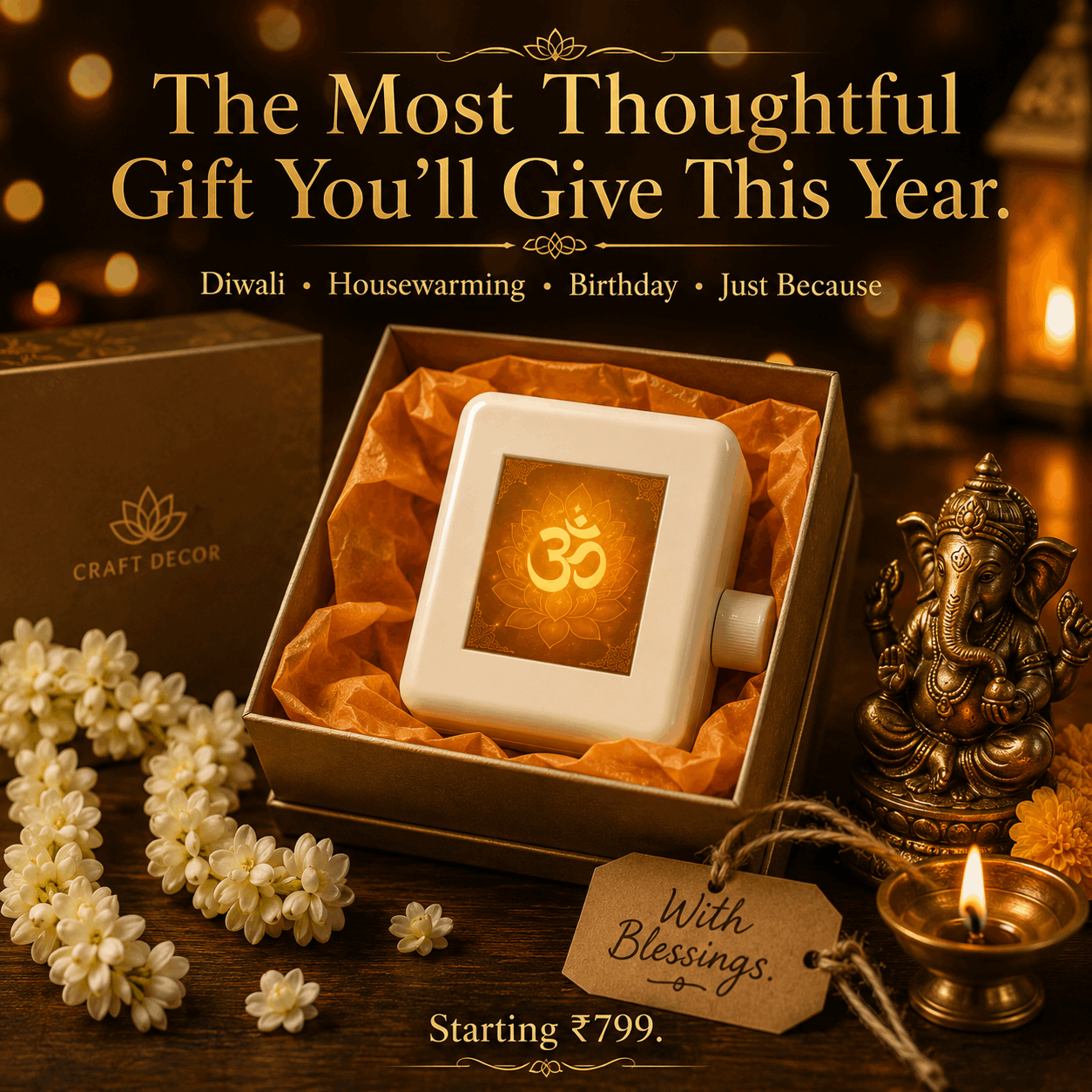 Mantra Chanting Box by Craft Decor | Plug & Play Devotional Speaker