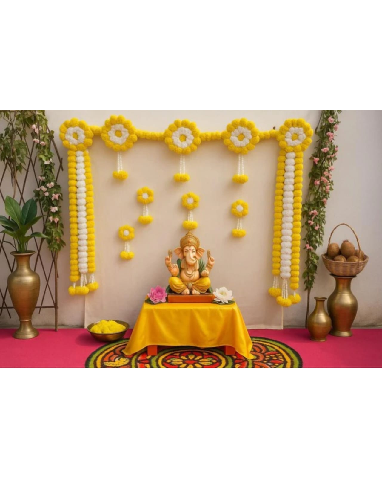 Marigold Ring Backdrop by Craft Decor