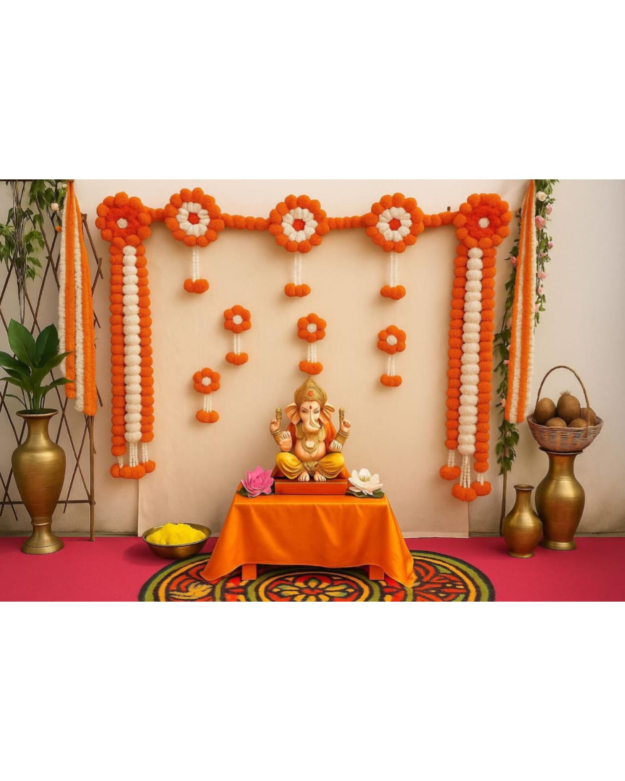 Marigold Ring Backdrop by Craft Decor