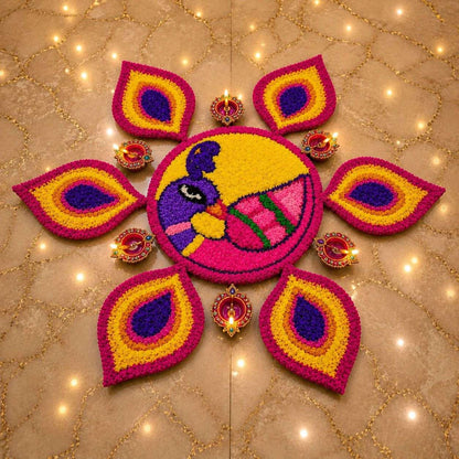 Mayur Classic Rangoli Mat Set | Craft Decor