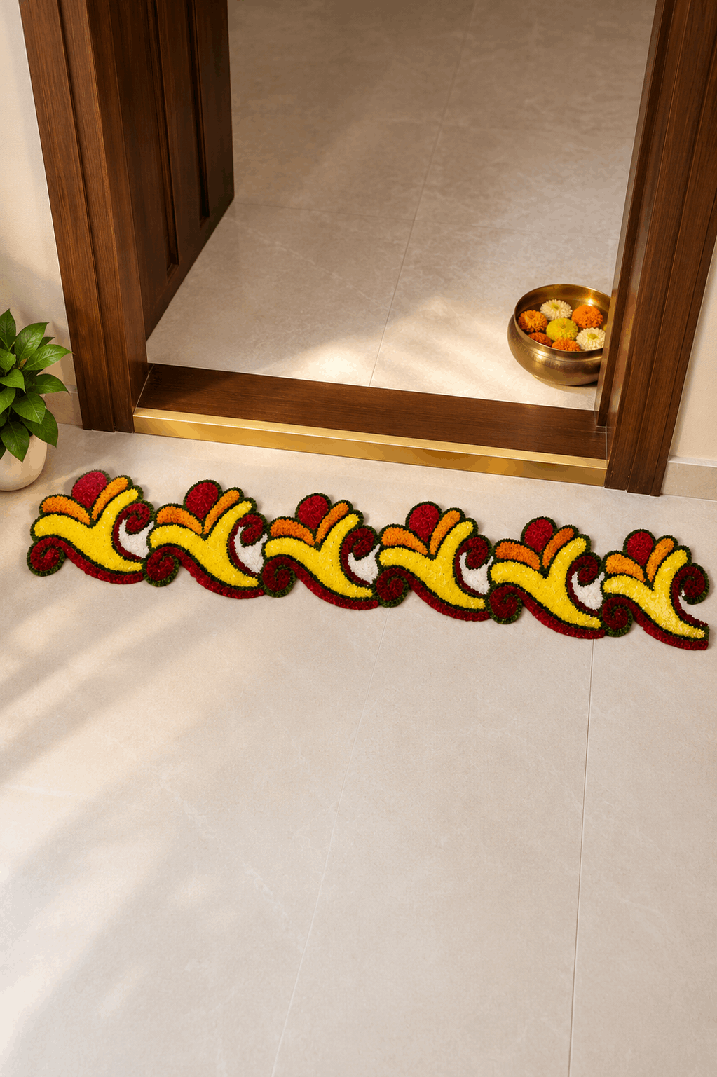 Premium Cutwork Rangoli Mat by Craft Decor | Design – 4