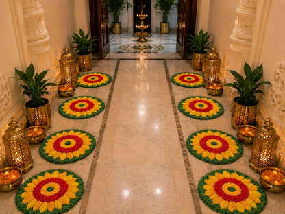 Pushp Rajsi Pathway Rangoli Mats – Set of 6