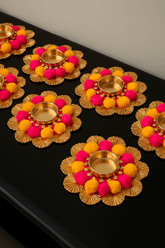 Regal Radiance Tealight Mat - Set of 8