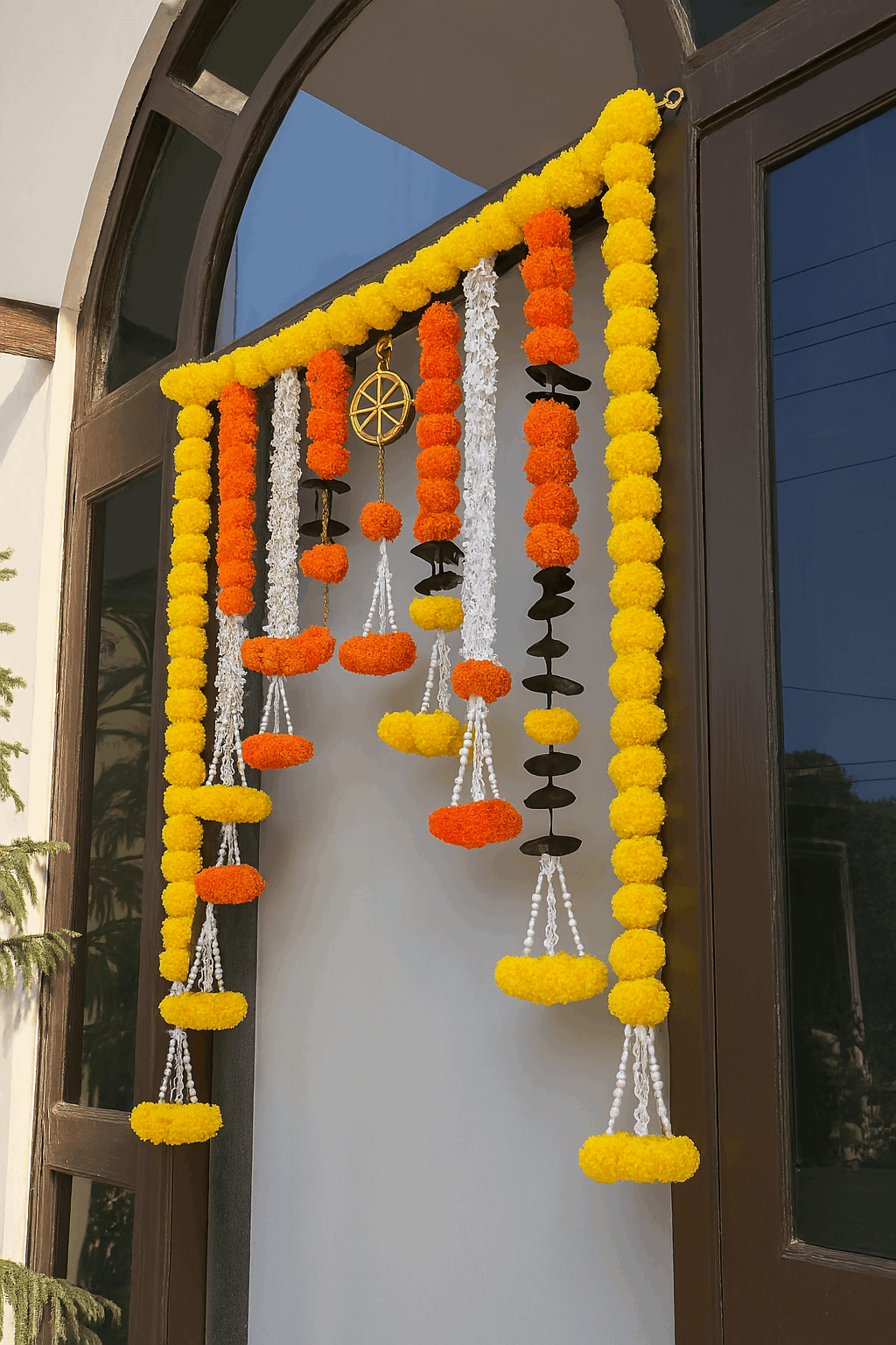 Royal Marigold Cascade Backdrop