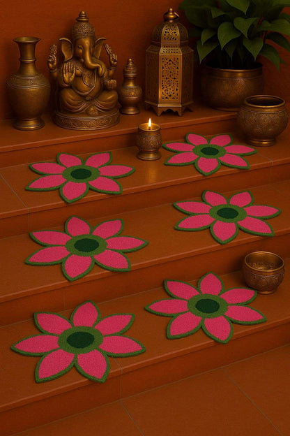 Staircase Rangoli Mats by Craft Decor