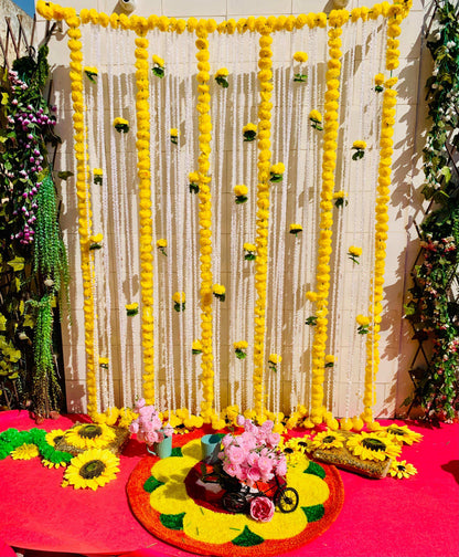 Craft Decor Marigold Backdrop