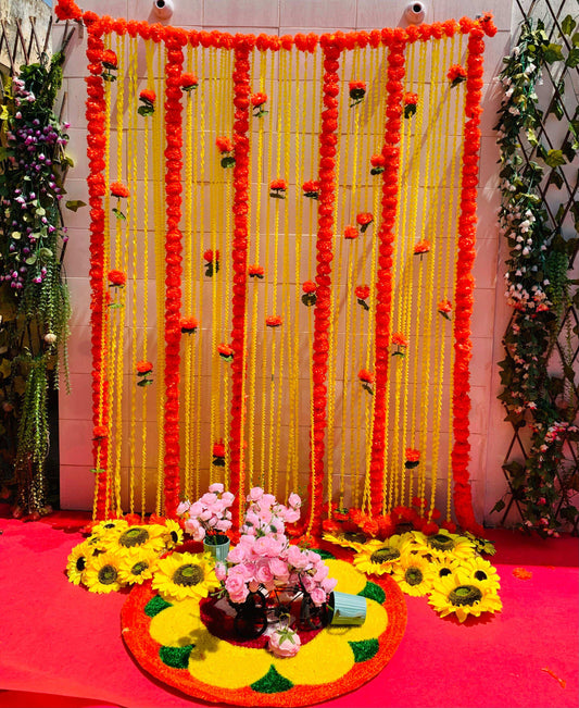 Craft Decor Marigold Backdrop