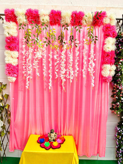 Craft Decor Daisy Panel Backdrop Curtain