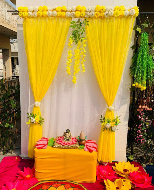 Craft Decor Flower Panel Curtain