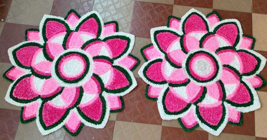 Craft Decor Fur Yarn Rangoli Mats