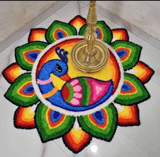 Craft Decor Fur Yarn Rangoli Mats