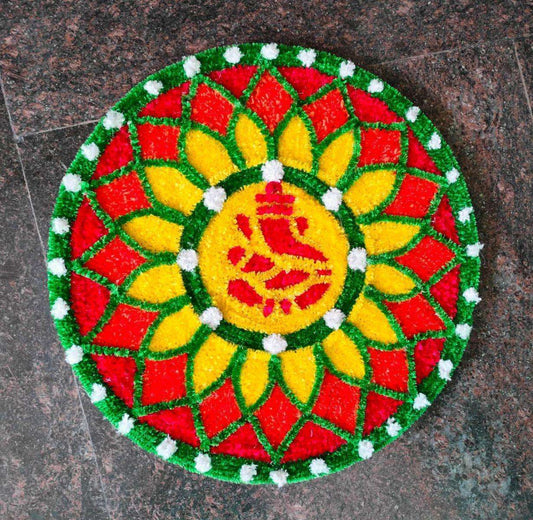Craft Decor Fur Yarn Rangoli Mats