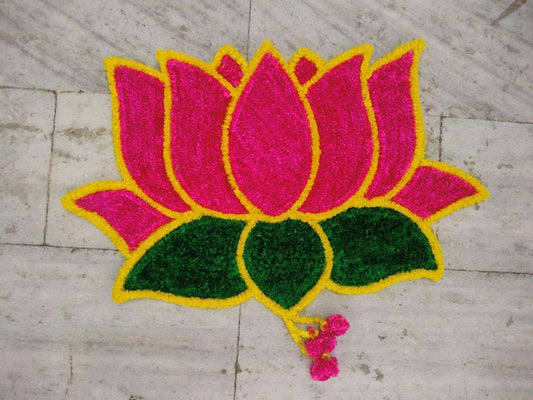 Craft Decor Fur Yarn Rangoli Mats