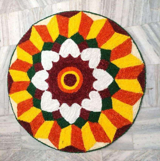 Craft Decor Fur Yarn Rangoli Mats
