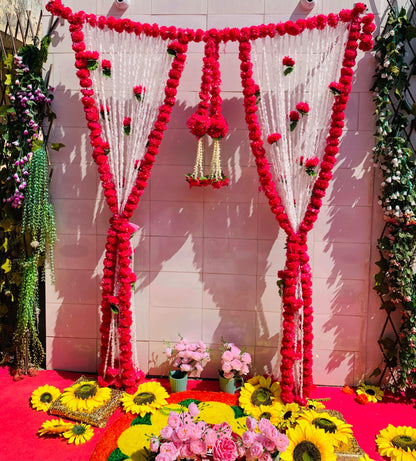 Craft Decor Marigold Curtain Backdrop