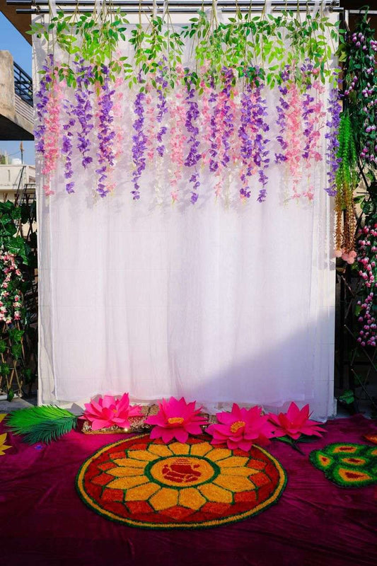 Craft Decor Flower Hanger Curtain