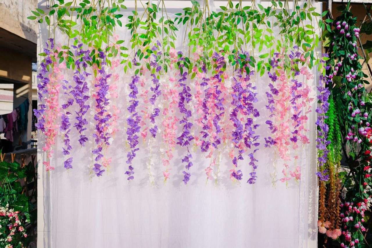 Craft Decor Flower Hanger Curtain