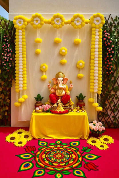 Marigold Ring Backdrop by Craft Decor