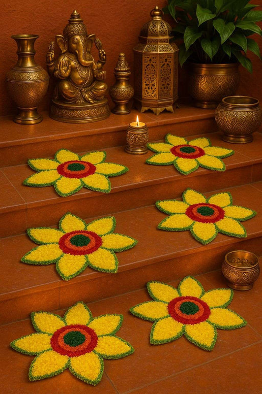 Staircase Rangoli Mats by Craft Decor