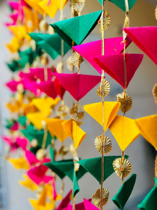 Felt Triangle Tassel Strings by Craft Decor - 12 Pcs