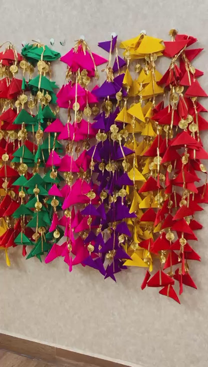 Felt Triangle Tassel Strings by Craft Decor - 12 Pcs