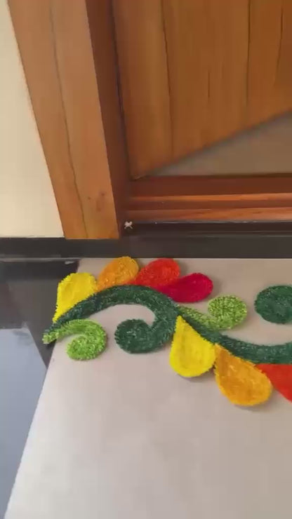 Craft Decor Premium Cutwork Rangoli Mat | Design - 1